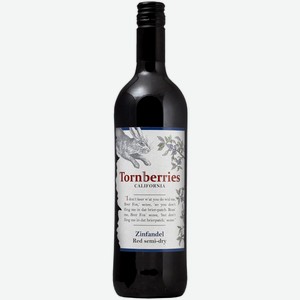 Вино Tornberries Zinfandel красное полусухое