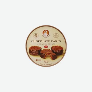Продукты питания Шоколадные пирожные с карамельным кремом 0.215кг
