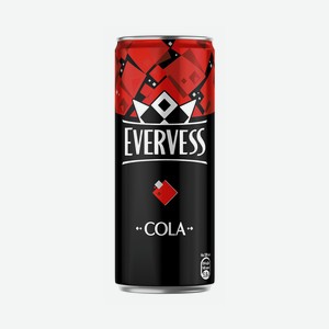 Напиток EVERVESS Cola, ж/б, 330 мл