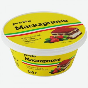 Сыр Маскарпоне  Pretto , 80%, 0,25 кг