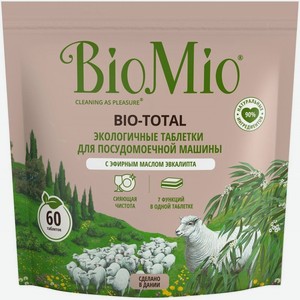 BioMio BIO-TOTAL таблетки для ПММ с маслом эвкалипта 60 шт