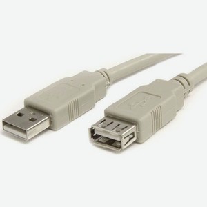 Кабель-удлинитель PREMIER 5-905 3.0, USB A(m) (прямой) - USB 2.0 A(f) (прямой), 3м, серый