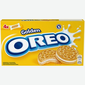 Печенье  OREO  GOLDEN с начинкой с ванильным вкусом, 176г