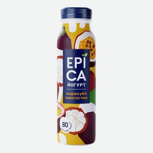 Йогурт питьевой Epica маракуйя-мангостин 2,5% 260 г