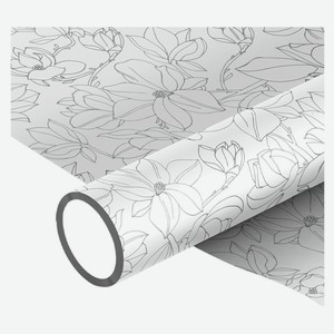 Упаковочная бумага глянц. 70*100см, MESHU  Magnolias , 90г/м2
