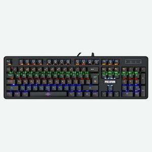 Клавиатура проводная Defender Paladin GK-370L Rainbow черная