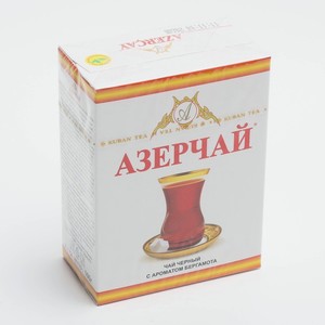Чай черный листовой АЗЕРЧАЙ Байховый с ароматом бергамота, 100 г