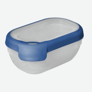 Емкость для морозилки и СВЧ CURVER Grand Chef 1,2л прямоугольная синяя крышка