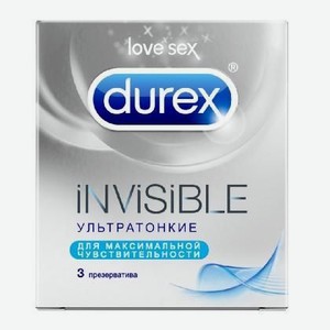 Презервативы марки Durex: Invisible - ультратонкие №3