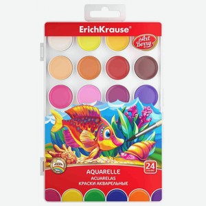 Краски акварельные ErichKrause 54010 Art Berry, 24 цветов