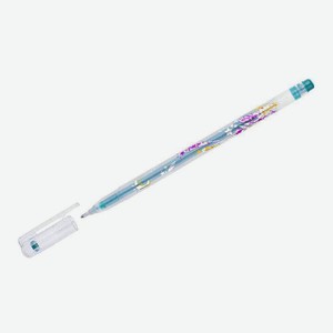 Ручка гелевая Crown Glitter Metal Jell цвет пасты: зеленый, 1 мм