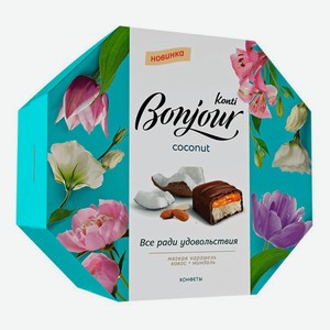 Конфеты шоколадные Bonjour Konti Кокос 150 г