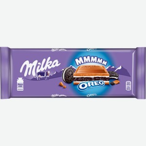 Шоколад Milka Oreo Молочный с начинкой 300г