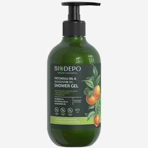 Гель для душа Biodepo натуральный с эфирными маслами грейпфрута и мандарина 475мл