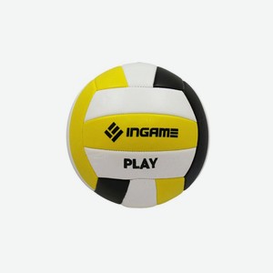 Мяч волейбольный INGAME Play черно-бело-желтый.