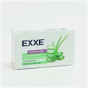 Мыло Exxe Body Spa Банное  Алоэ & витамин Е  зеленое, 160 г