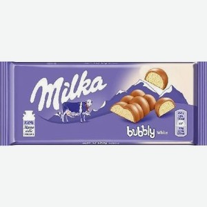Шоколад мол.с нач.из пористого белого шоколада Милка 95г