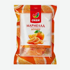 Мармелад О Кей Дольки со вкусом апельсина, 300 г