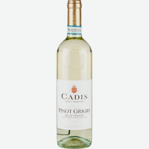 Вино Cadis Pinot Grigio Delle Venezie белое сухое 11,5 % алк., Италия, 0,75 л
