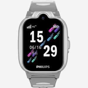 Смарт-часы Philips Kids W6610, 1.69 , темно-серый [ctw6610dg/00]