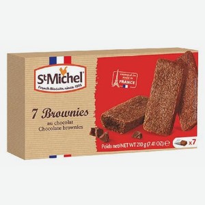 Пирожное шоколадное с молочным шоколадом Брауни 210 Сант Мишель