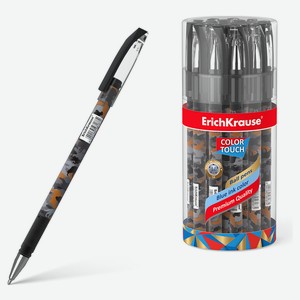 Ручка шариковая ErichKrause ColorTouch Rough Native синяя