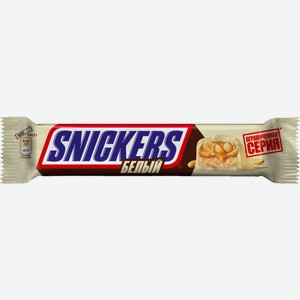 Шоколадный батончик Snickers белый, 2×40,5 г
