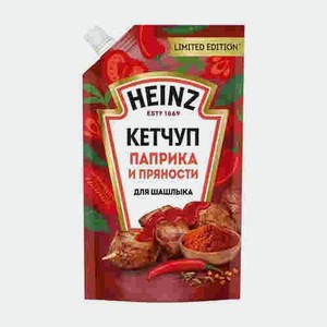 Кетчуп Heinz Паприка И Пряности 320г Дой-пак