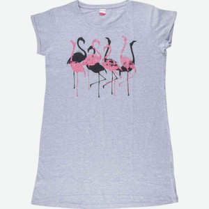 Туника женская Donland Фламинго цвет: серый/розовый размер: 50-60 в ассортименте