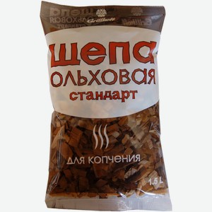 Щепа Grillkoff Стандарт ольховая для копчения, 1.5л