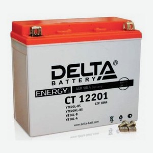 Аккумулятор для мотоциклов DELTA BATTERY CT 12201 20Ач 270A