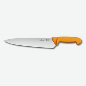 Нож кухонный Victorinox Swibo, разделочный, для мяса, 260мм, заточка прямая, стальной, оранжевый [5.8451.26]