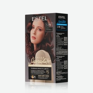 Стойкая крем-гель краска для волос Estel Color Signature 5/75 Брауни