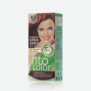 Стойкая крем - краска ФИТОкосметик FitoColor для волос 4.5 Махагон 125мл
