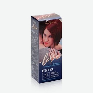 Стойкая крем - краска для волос Estel Love 6/5 Бордо