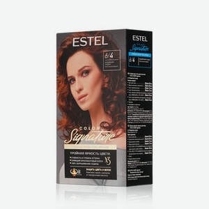 Стойкая крем-гель краска для волос Estel Color Signature 6/4 Индийский сандал