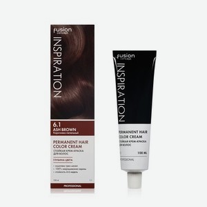 Стойкая крем - краска для волос Concept Fusion Inspiration 6.1 Ash Brown ( Коричнево-пепельный ) 100мл