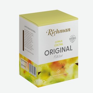Чай зеленый Richman цитрусовый коктейль, 40г Россия