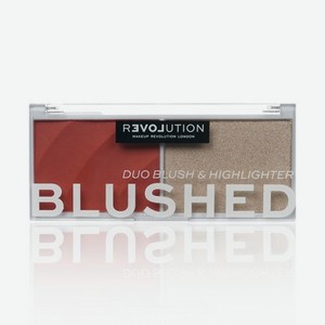 Румяна + хайлайтер для лица Relove by Revolution Blushed Duo , Daydream , 5,8г