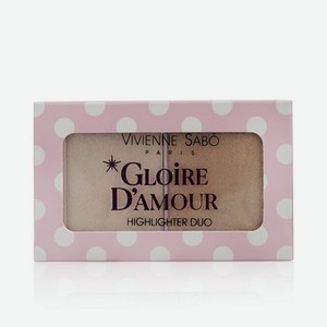 Хайлайтер для лица Vivienne Sabo Gloire d amour палетка 01 светло-розовый 6г