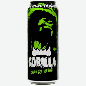 Напиток энергетический Gorilla 0.45 л, банка (24 шт.)