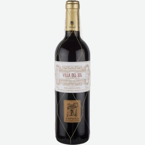 Вино Villa Del Sol красное полусладкое 11 % алк., Испания, 0,75 л