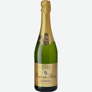 Вино игристое Duc de Paris Brut белое 10,5 % алк., Франция, 0,75 л