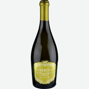 Вино игристое Lambrusco Bianco белое полусухое 9 % алк., Италия, 0,75 л