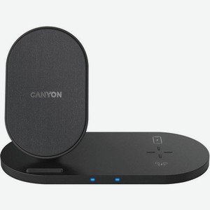 Беспроводное зарядное устройство Canyon WS-202, USB, 10Вт, черный [cns-wcs202b]