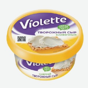 Сыр творожный  Виолетт , сливочный, с зеленью, с креветками, 70%, 140 г