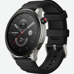 Смарт-часы AMAZFIT GTR 4 A2166, 1.43 , черный/серый / черный
