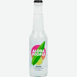 Алкогольный напиток Aloha People Mojito 5,5 % алк., Россия, 0,33 л