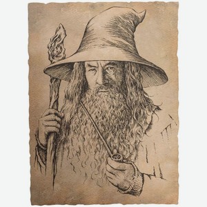 Постер THE-LORD-OF-THE-RING Portrait of Gandalf the Grey (872802827)