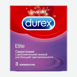 Презервативы марки Durex: Elite - гладкие, сверхтонкие №3